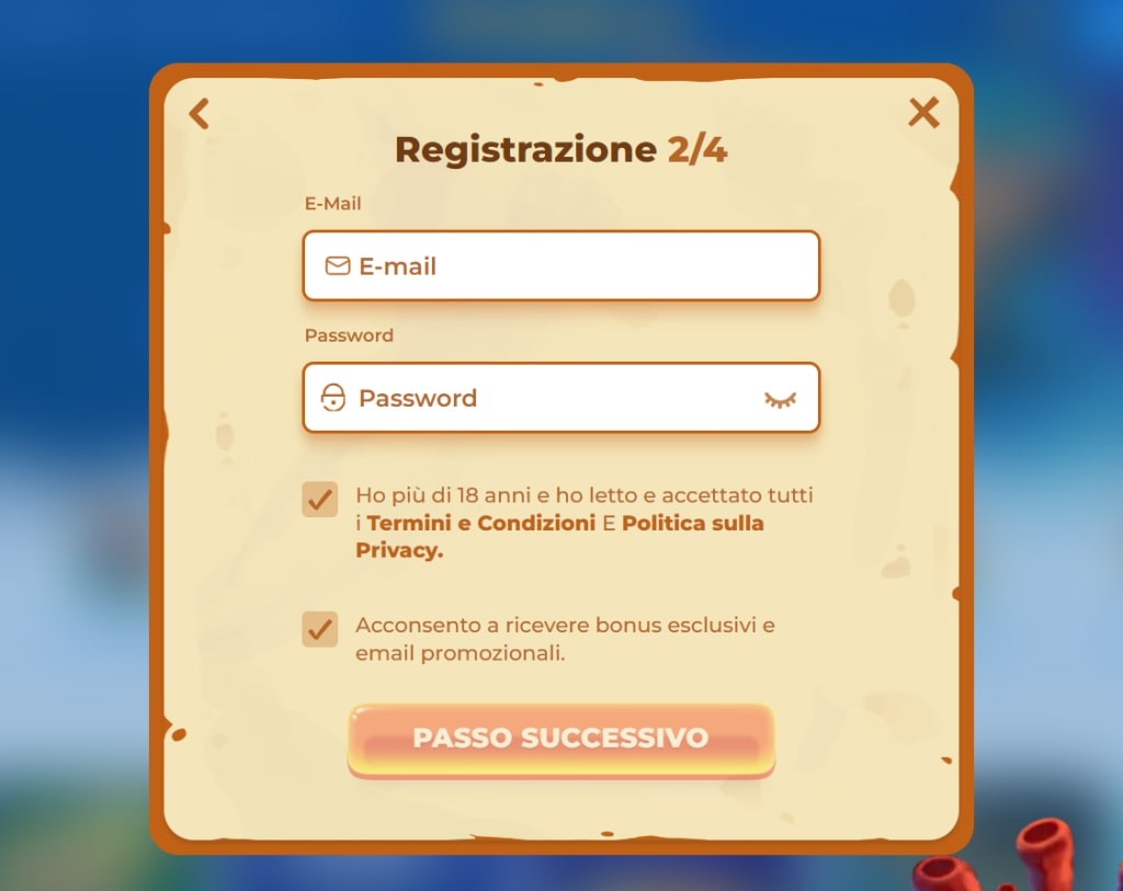 Registrazione Posido