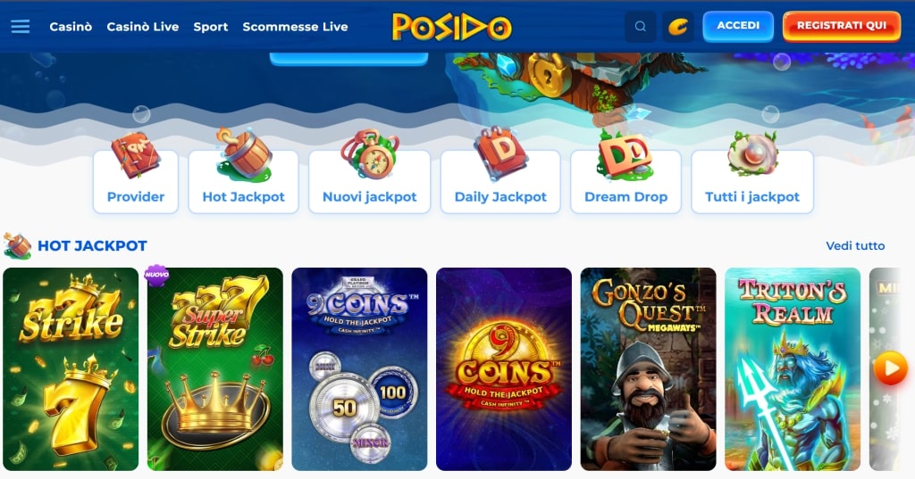 Slot del casinò Posido